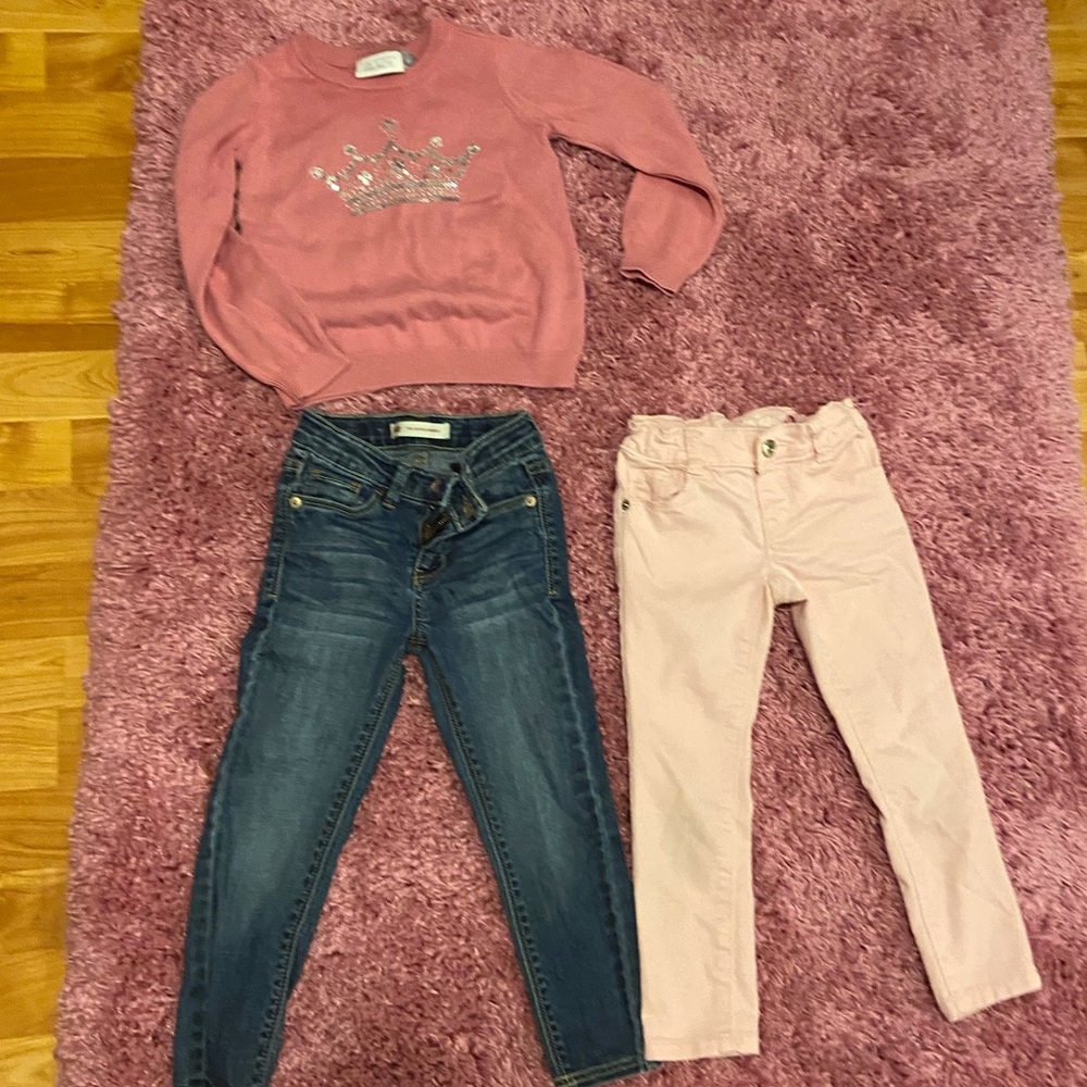 All size 4t Levi,s Jean and children’s place top